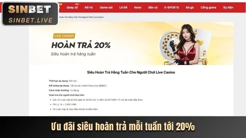 Thưởng Chào Mừng Thể Thao